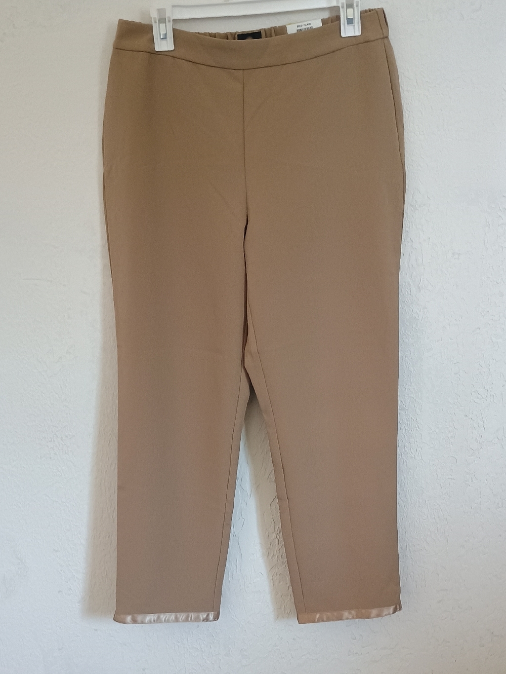 JM Collection Tan Straight Leg Pants